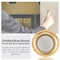 Newhouse Hardware Round Unlighted Wired Replacement Door Chime Push Button, Gold Rim with White Center FMB - alternate 7